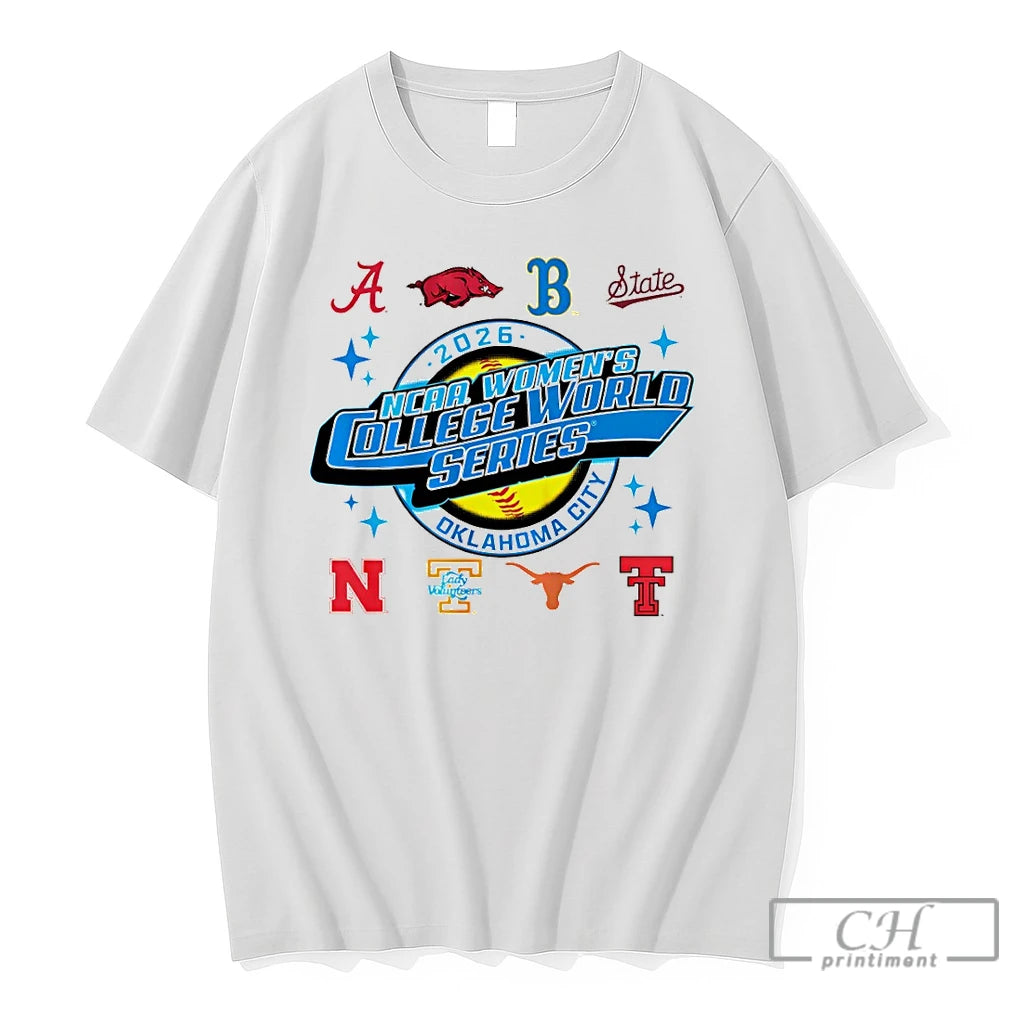 Premium College Softball Teams 2026 Ncaa Womens College World Series Oklahoma City T Shirts Sweater