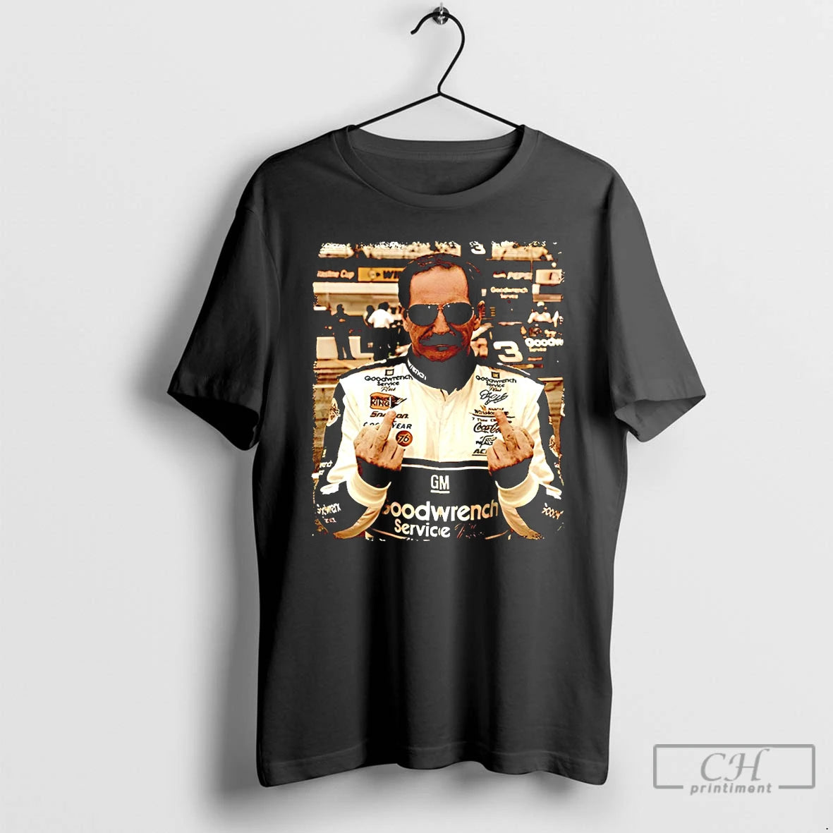 Premium Dale Earnhardt Middle Finger Nascar Racing Vintage