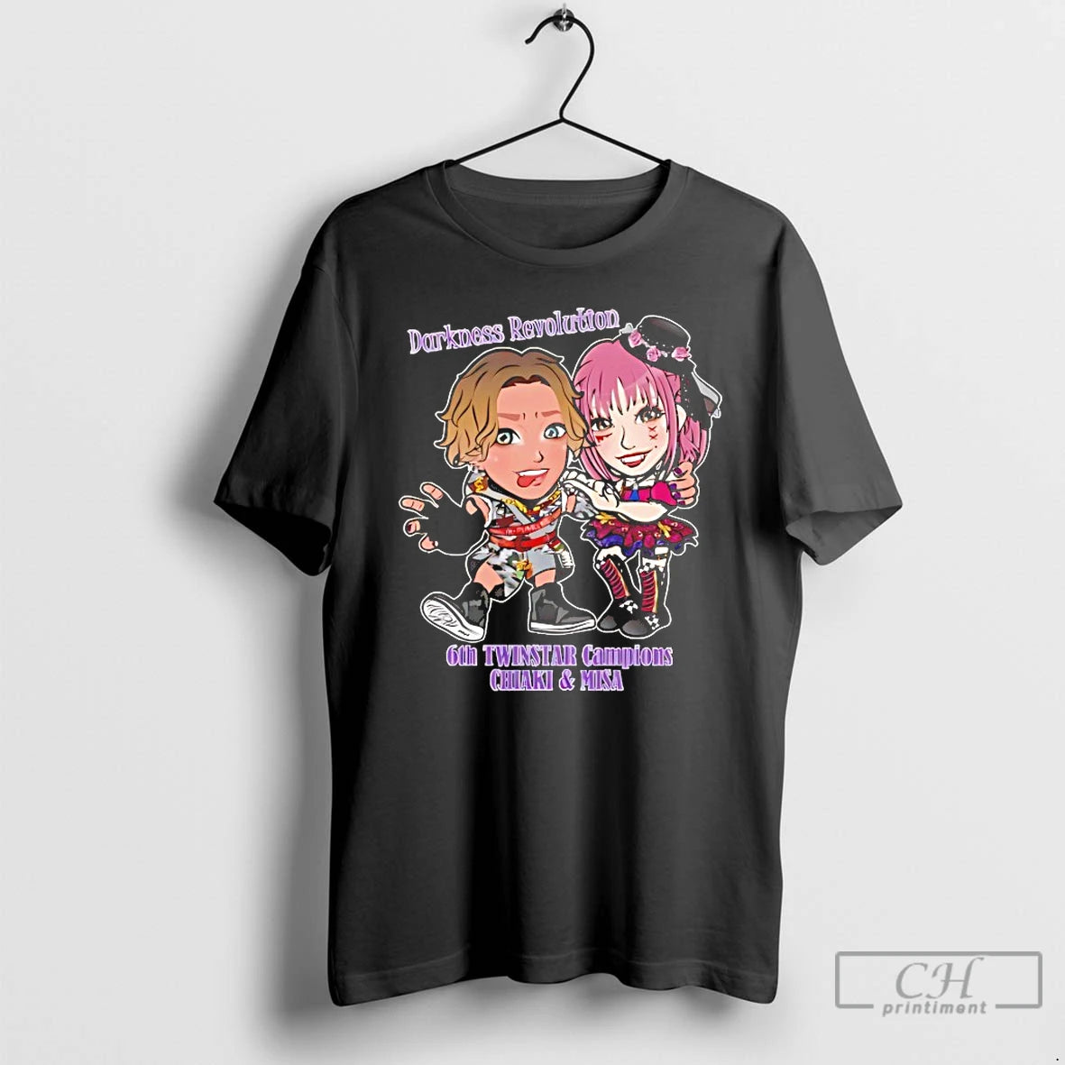 Premium Darkness Revolution 6th Twinstar Campions Chiaki And Misa T-Shirts, Hoodie, Sweatshirt | PrintMintTees.com
