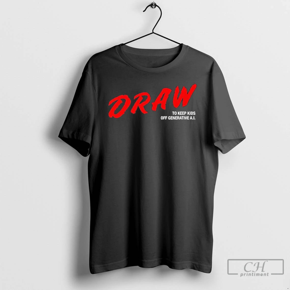 Premium Daron Nefcy Wearing Draw To Keep Kids Off Generative Ai T-Shirts, Hoodie, Sweatshirt | PrintMintTees.com