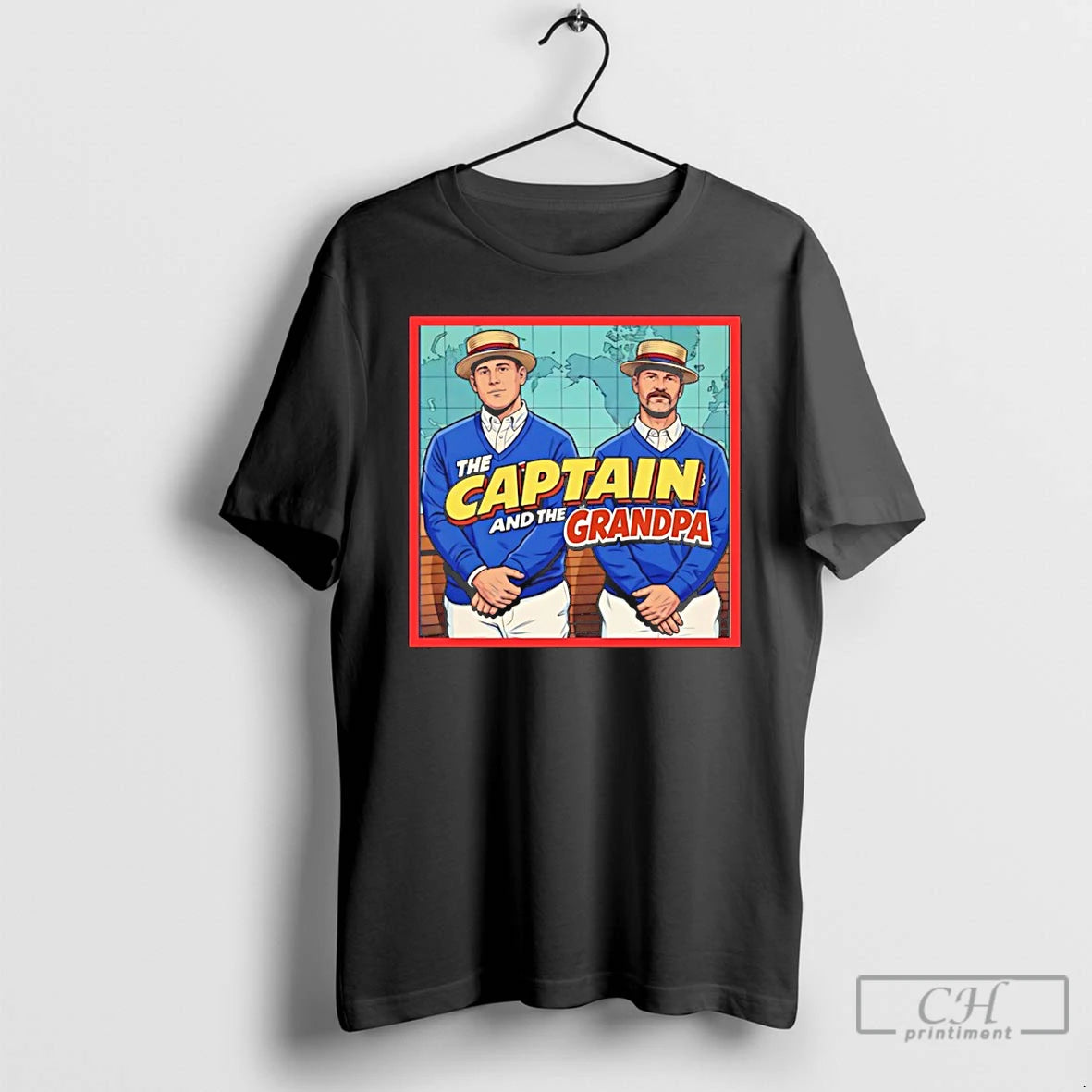 Premium David Ross And Anthony Rizzo The Captain And The Grandpa Chicago Cubs T Shirts