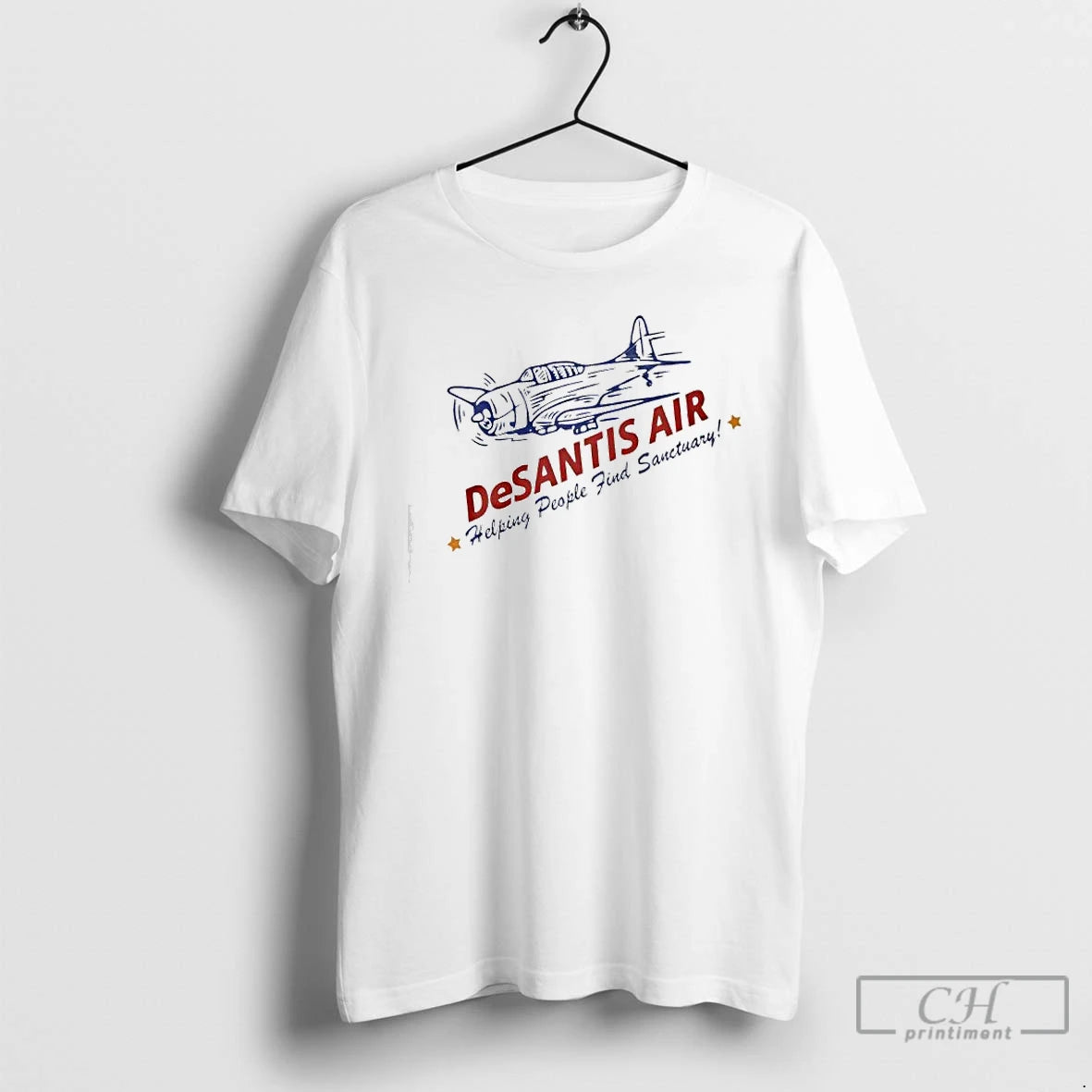 Premium Desantis Air Helping People Find Sanctuary T-Shirts, Hoodie, Sweatshirt | PrintMintTees.com
