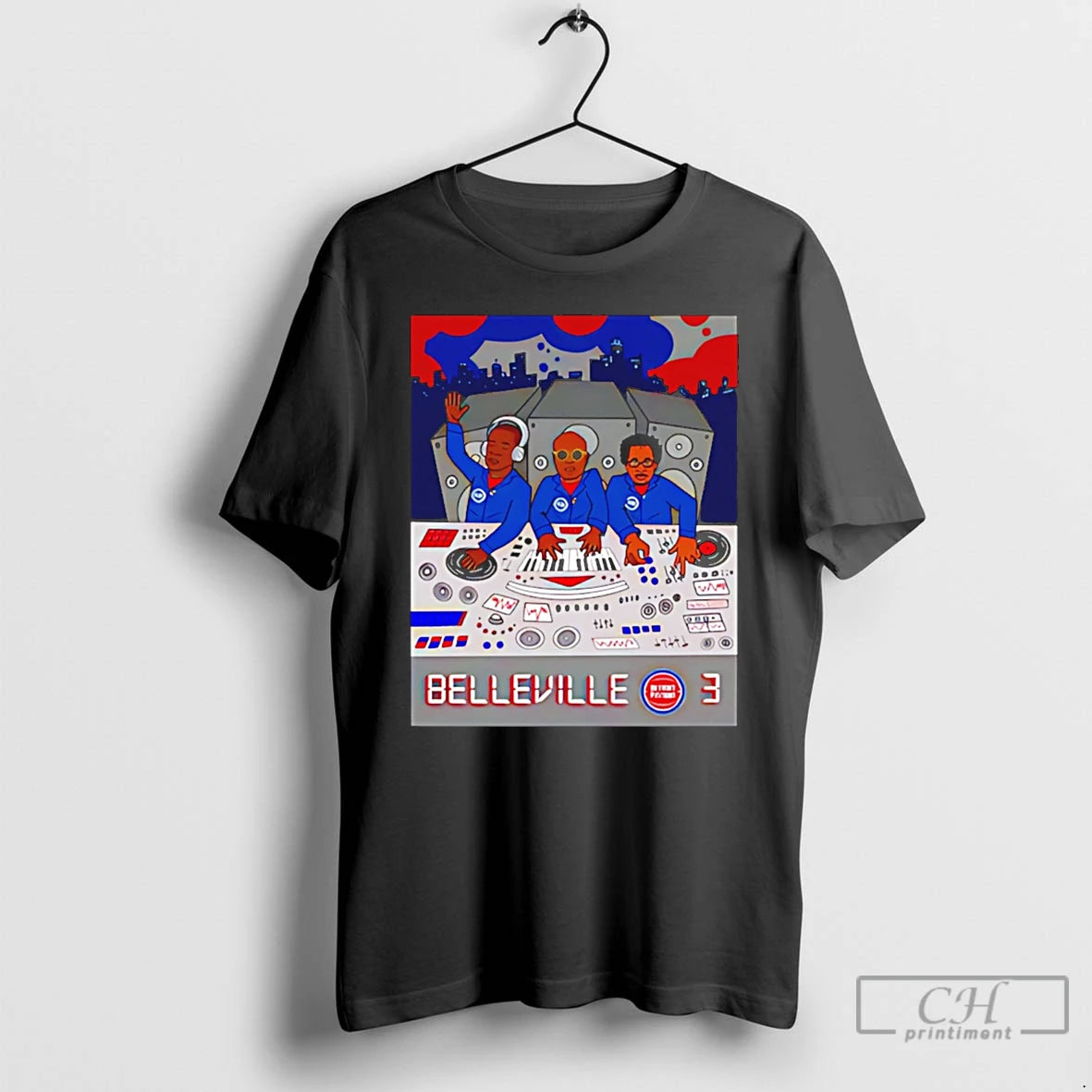 Premium Detroit Pistons The Belleville Three Cartoon T-Shirts, Hoodie, Sweatshirt | PrintMintTees.com