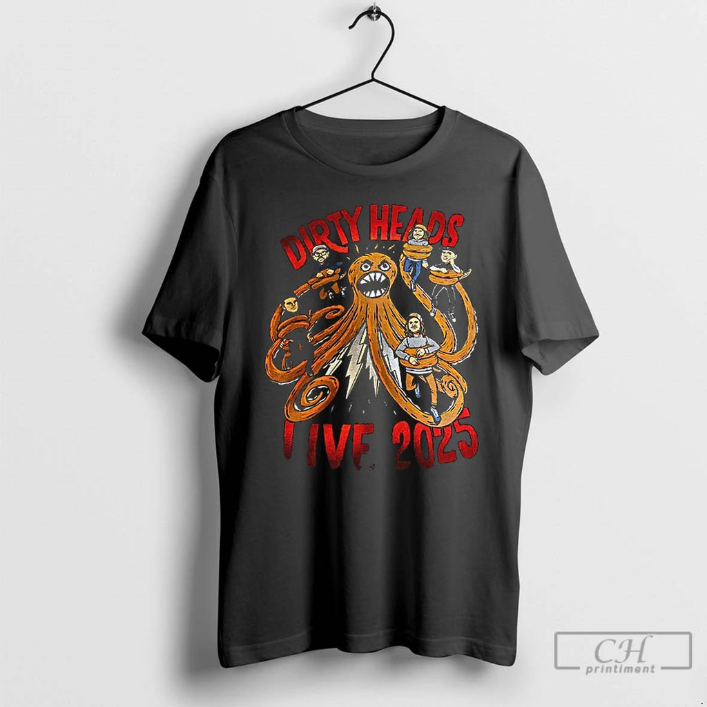 Premium Dirty Heads Live 2025 Cartoon T-Shirts, Hoodie, Sweatshirt | PrintMintTees.com
