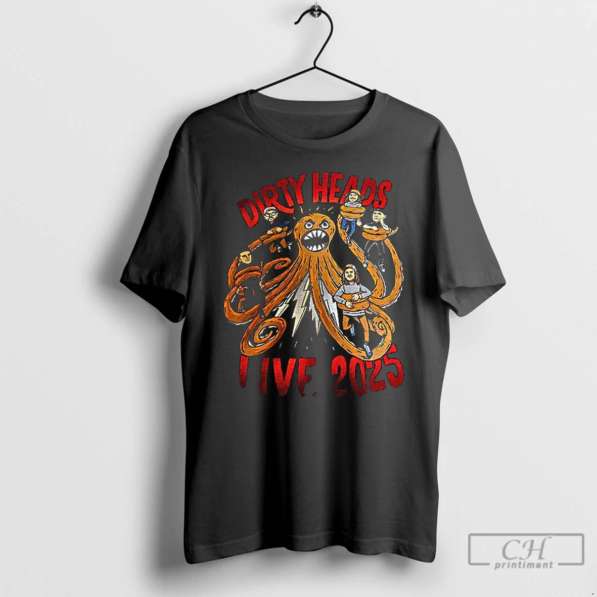 Premium Dirty Heads Live 2025 Cartoon T-Shirts, Hoodie, Sweatshirt | PrintMintTees.com