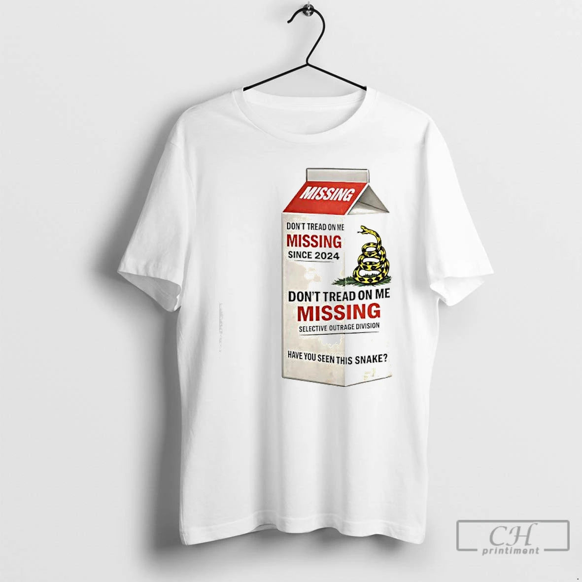 Premium Dont Tread On Me Missing Since 2024 Selective Outrage Division T-Shirts, Hoodie, Sweatshirt | PrintMintTees.com