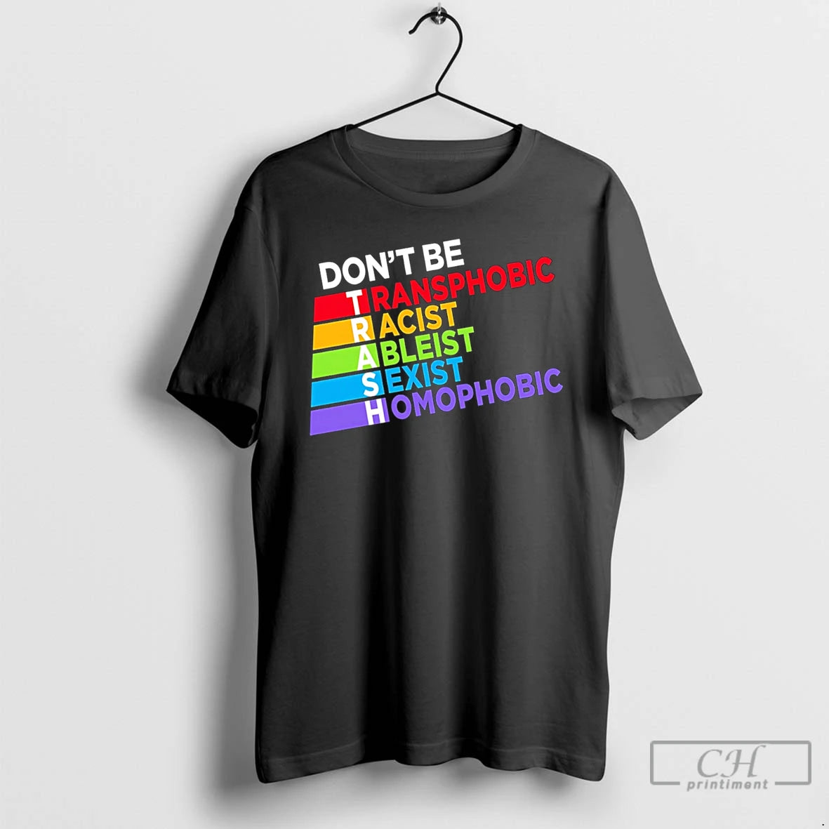 Premium Dont Be Trash Lgbtq Rainbow Tee
