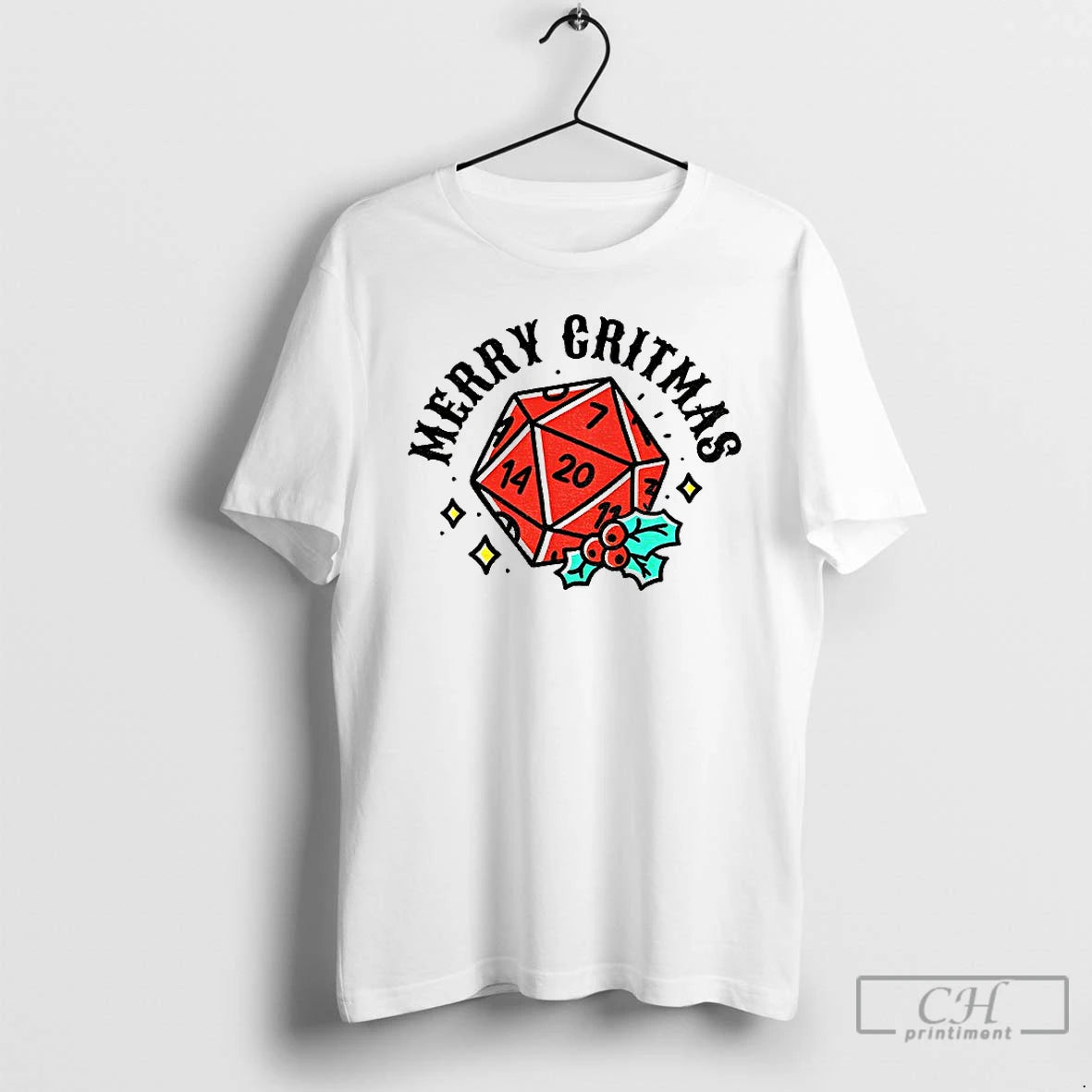 Premium Dungeons And Dragons Merry Critmas Christmas Dnd T-Shirts, Hoodie, Sweatshirt | PrintMintTees.com