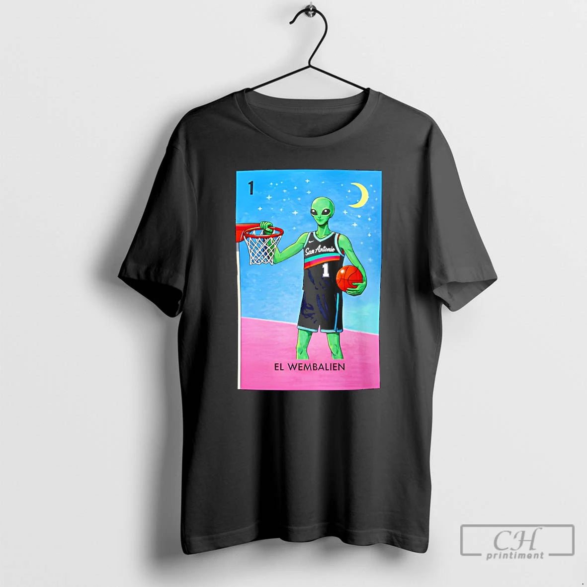 Premium El Wembalien Victor Wembanyama Alien Loteria San Antonio Spurs Basketball