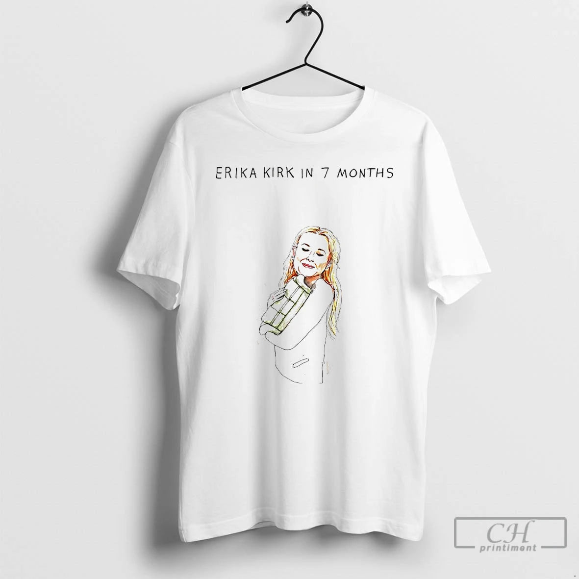 Premium Erika Kirk In 7 Months T-Shirts, Hoodie, Sweatshirt | PrintMintTees.com