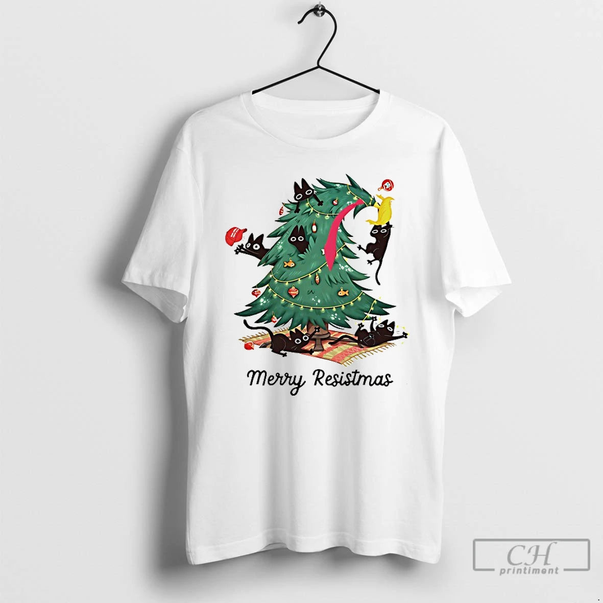 Premium Fdt Christmas Cats Merry Resistmas T-Shirts, Hoodie, Sweatshirt | PrintMintTees.com