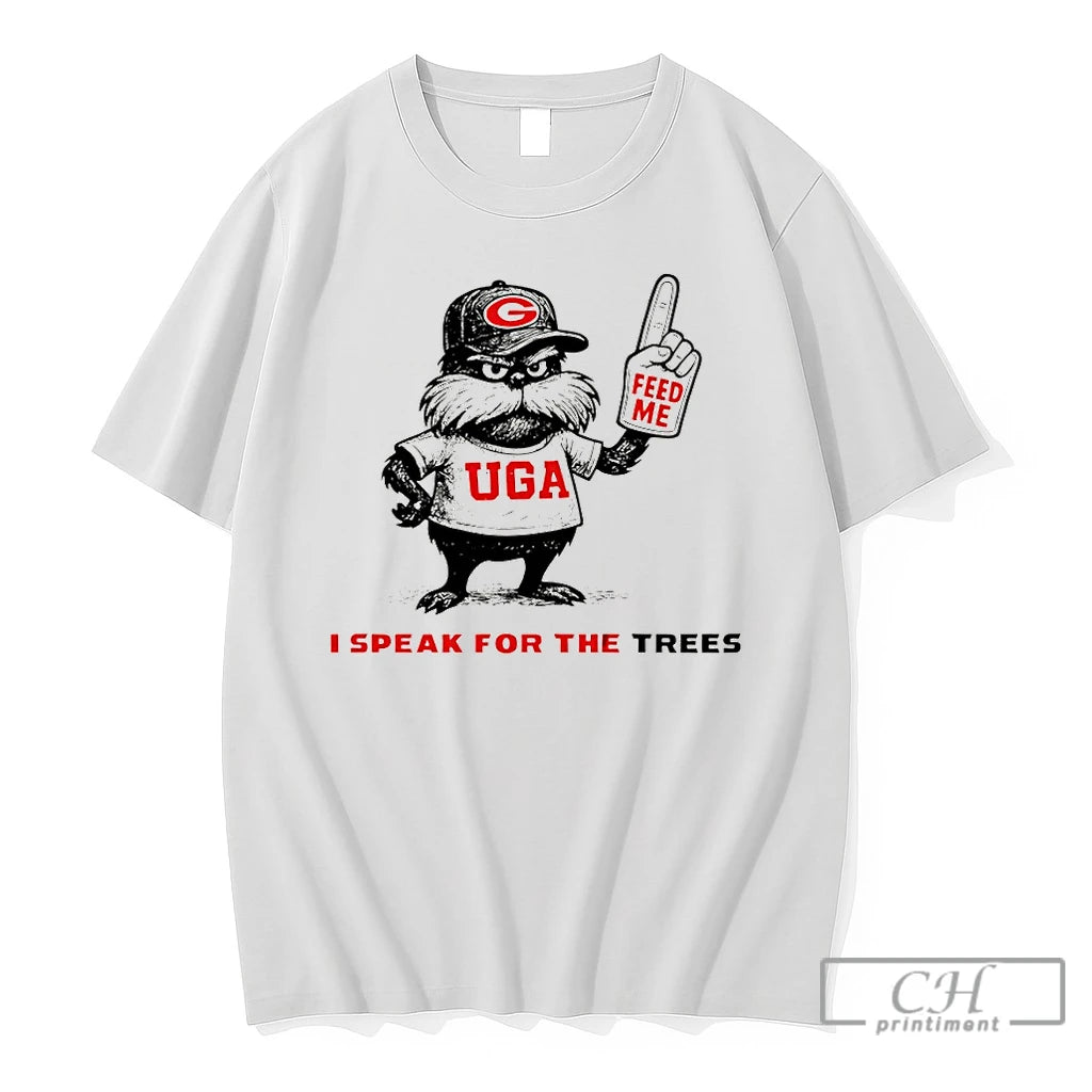 Premium Feed The Trees Georgia Bulldogs Baseball I Speak For The Trees T Shirts Sweater