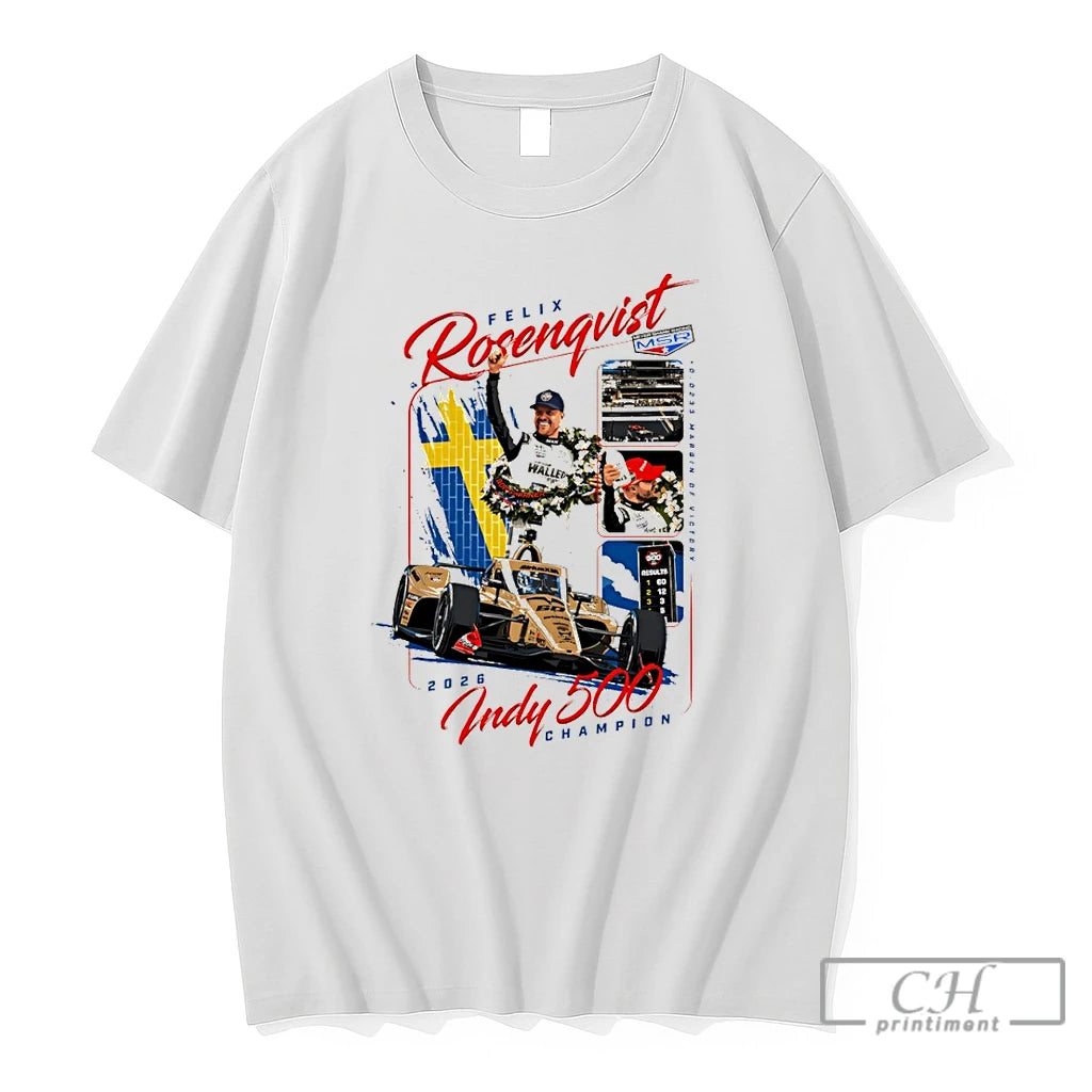 Premium Felix Rosenqvist Meyer Shank Racing 2026 Indy 500 Champion Athlete Sports T Shirts Sweater