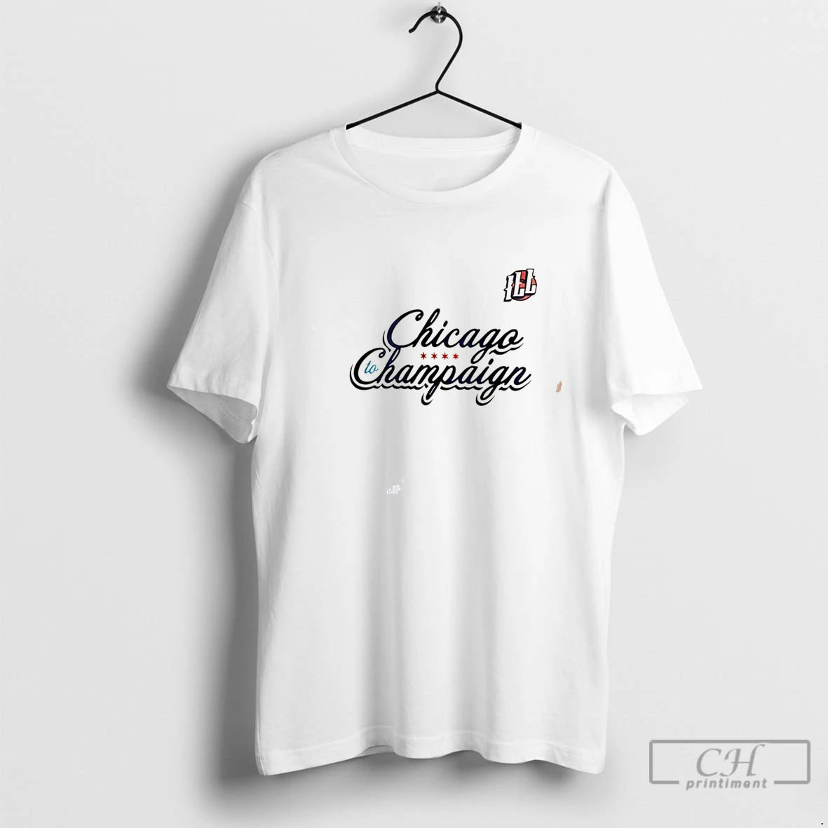 Premium Fighting Illini Chicago To Champaign Tee