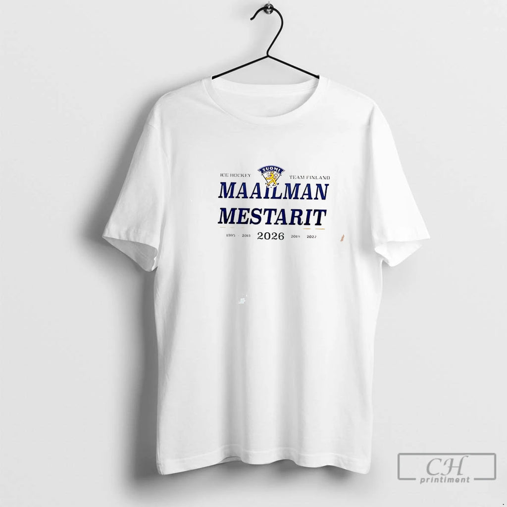 Premium Finland Iihf Ice Hockey World Champions 2026 Tee