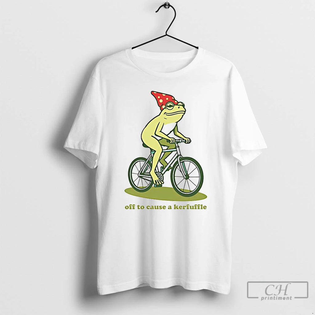 Premium Frog Off To Cause A Kerfuffle T-Shirts, Hoodie, Sweatshirt | PrintMintTees.com