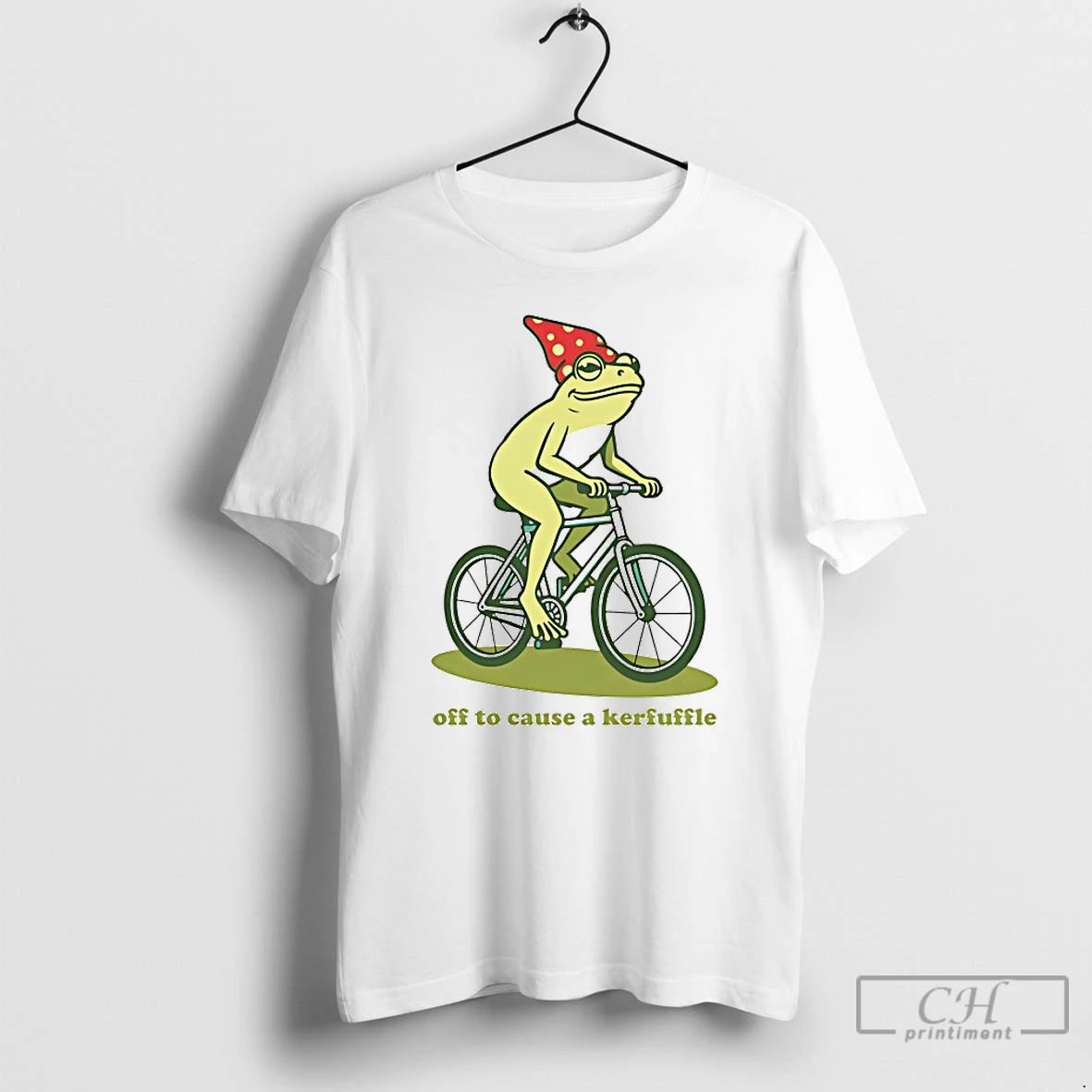 Premium Frog Off To Cause A Kerfuffle T-Shirts, Hoodie, Sweatshirt | PrintMintTees.com