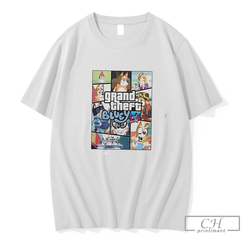Premium Grand Theft Bluey Gamer Gta Tee