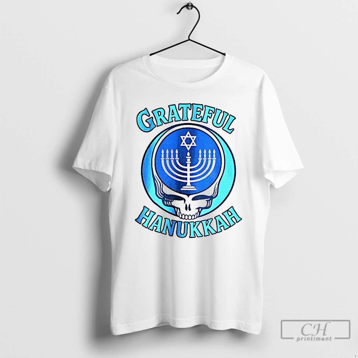 Premium Grateful Hanukkah Dead Stealie Hanukkah Menorah Jewish Festival T-Shirts, Hoodie, Sweatshirt | PrintMintTees.com