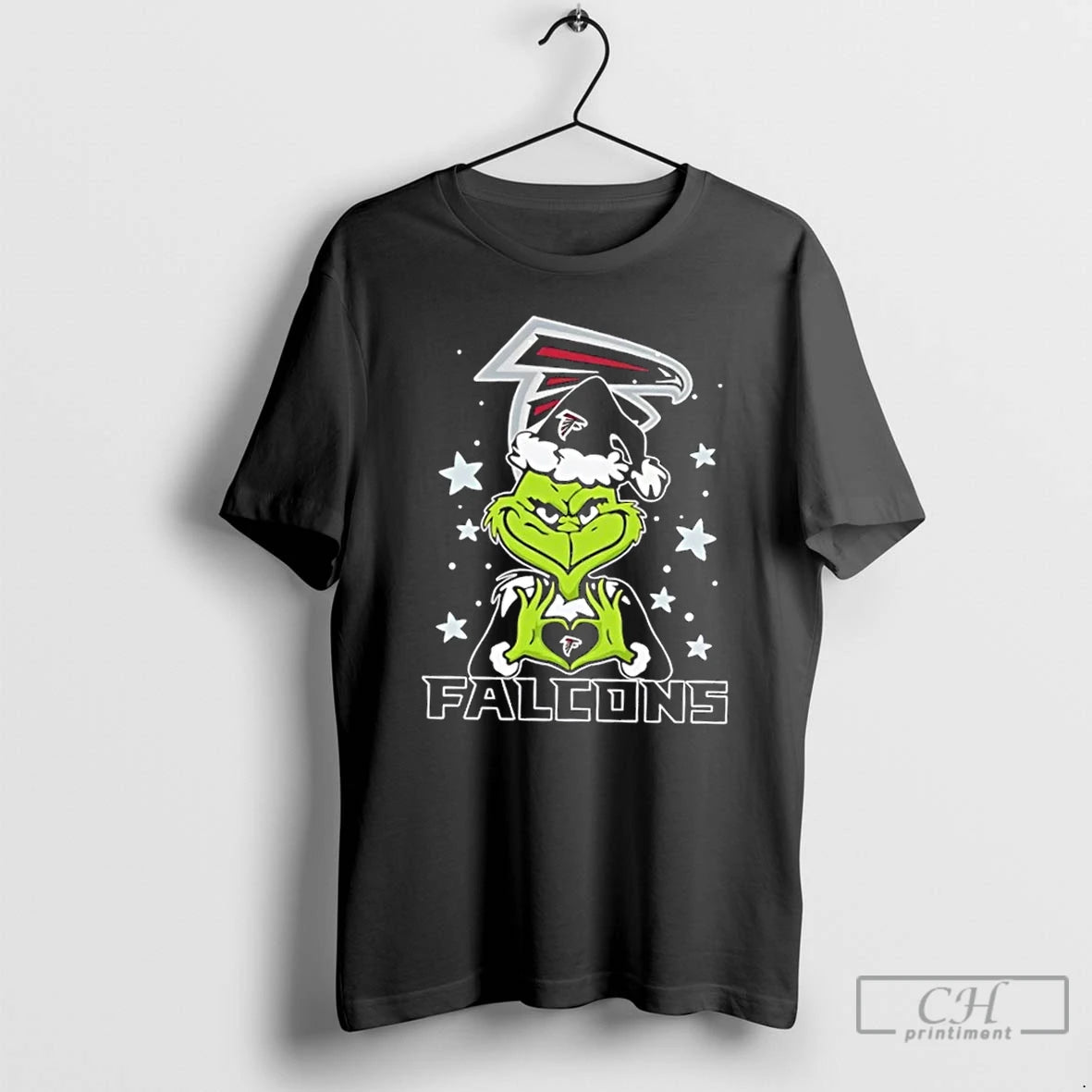 Premium Grinch Love Atlanta Falcons Football Merry Christmas T-Shirts, Hoodie, Sweatshirt | PrintMintTees.com