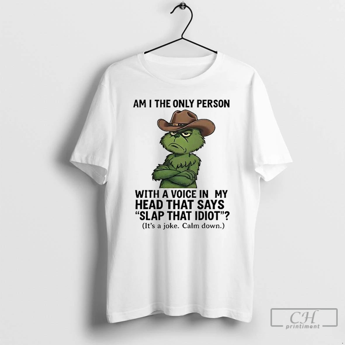 Premium Grinch Am I The Only Person With A Voice In My Head T Shirts Hoodie, Sweatshirt | PrintMintTees.com