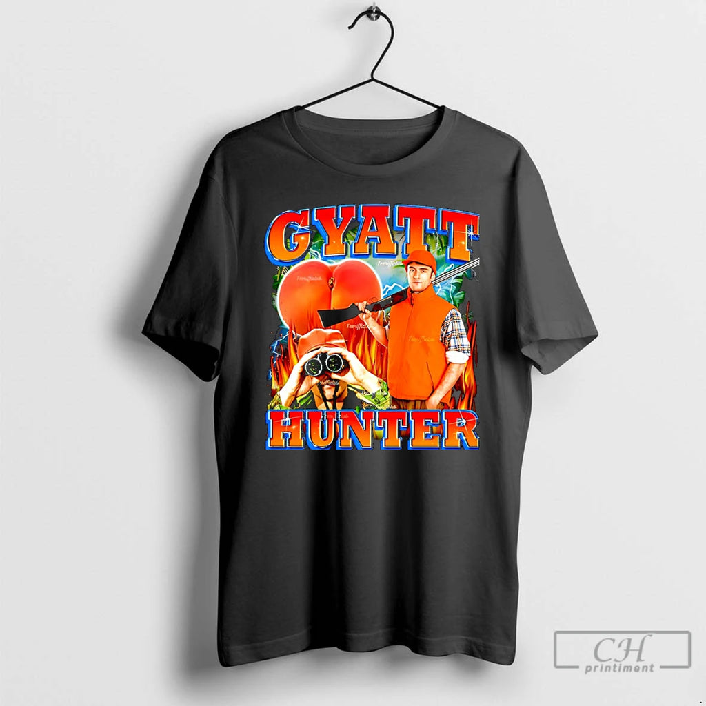 Premium Gyatt Hunter Peach Graphic Christmas T-Shirts, Hoodie, Sweatshirt | PrintMintTees.com