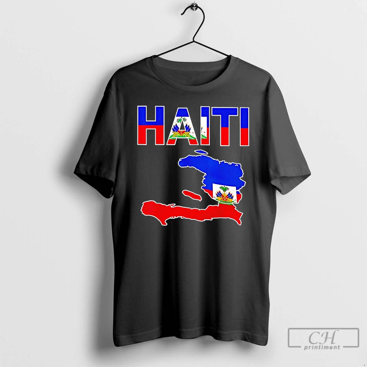 Premium Haiti Flag Day 2026 Map Flag