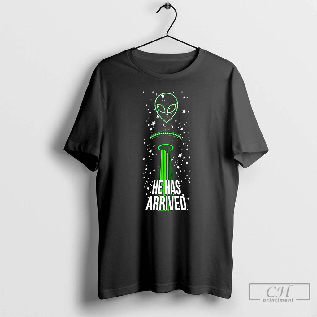 Premium He Has Arrived Alien Victor Wembanyama San Antonio Spurs Basketball Nba 2026 T Shirts