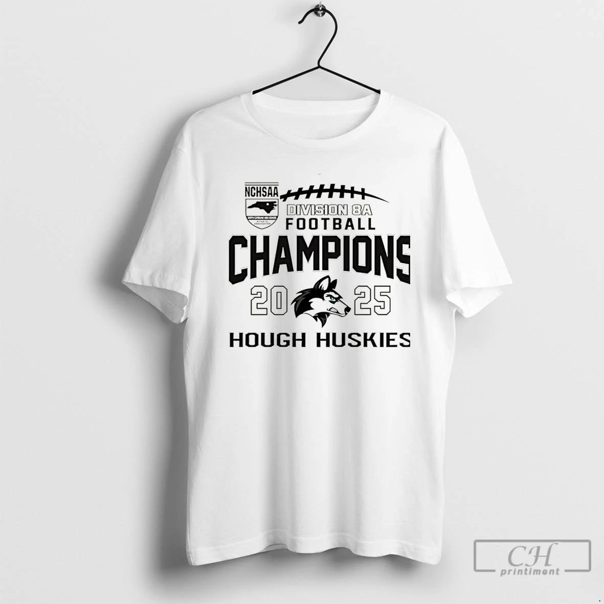 Premium Hough Huskies 2025 Nchsaa Division 8a Football Champions Christmas T-Shirts, Hoodie, Sweatshirt | PrintMintTees.com