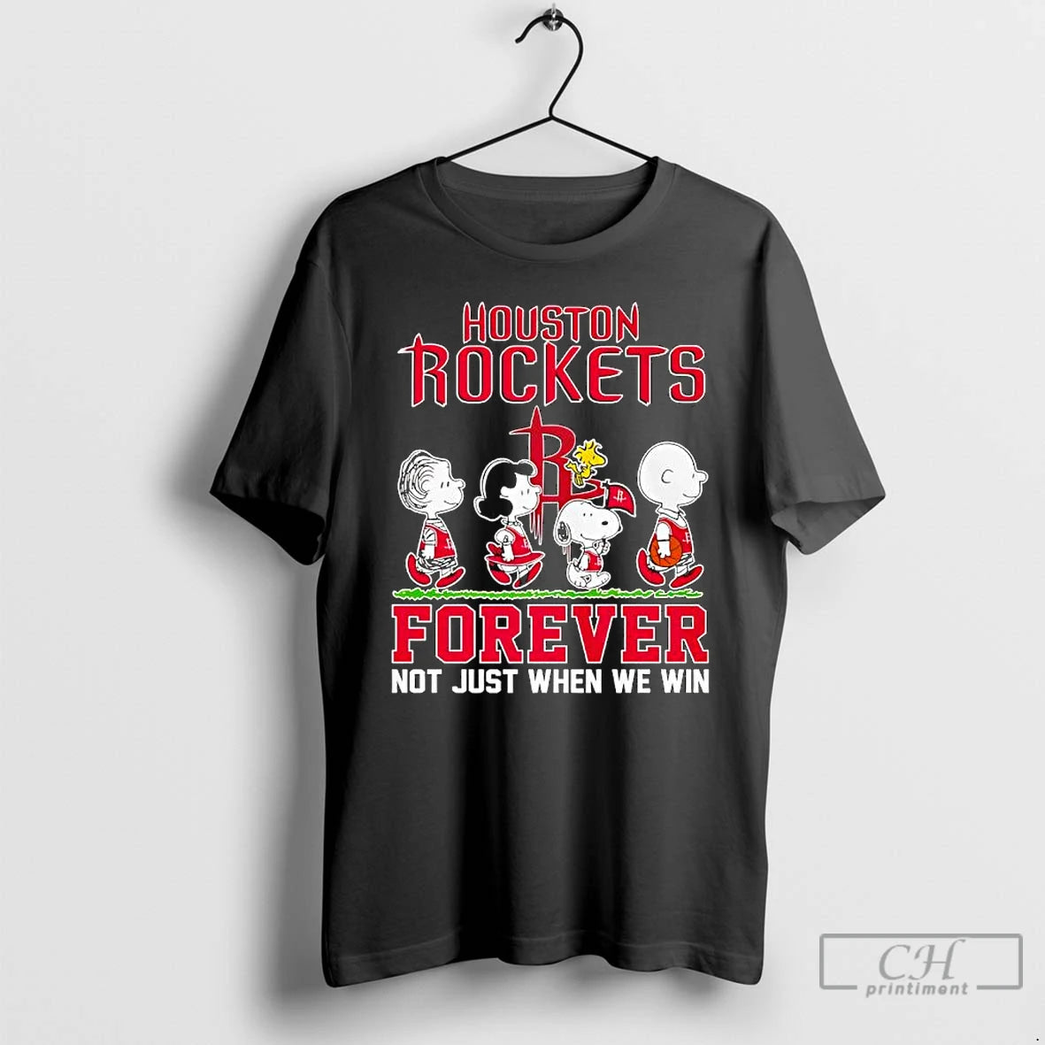 Premium Houston Rockets Forever Not Just When We Win Peanuts Characters T-Shirts, Hoodie, Sweatshirt | PrintMintTees.com