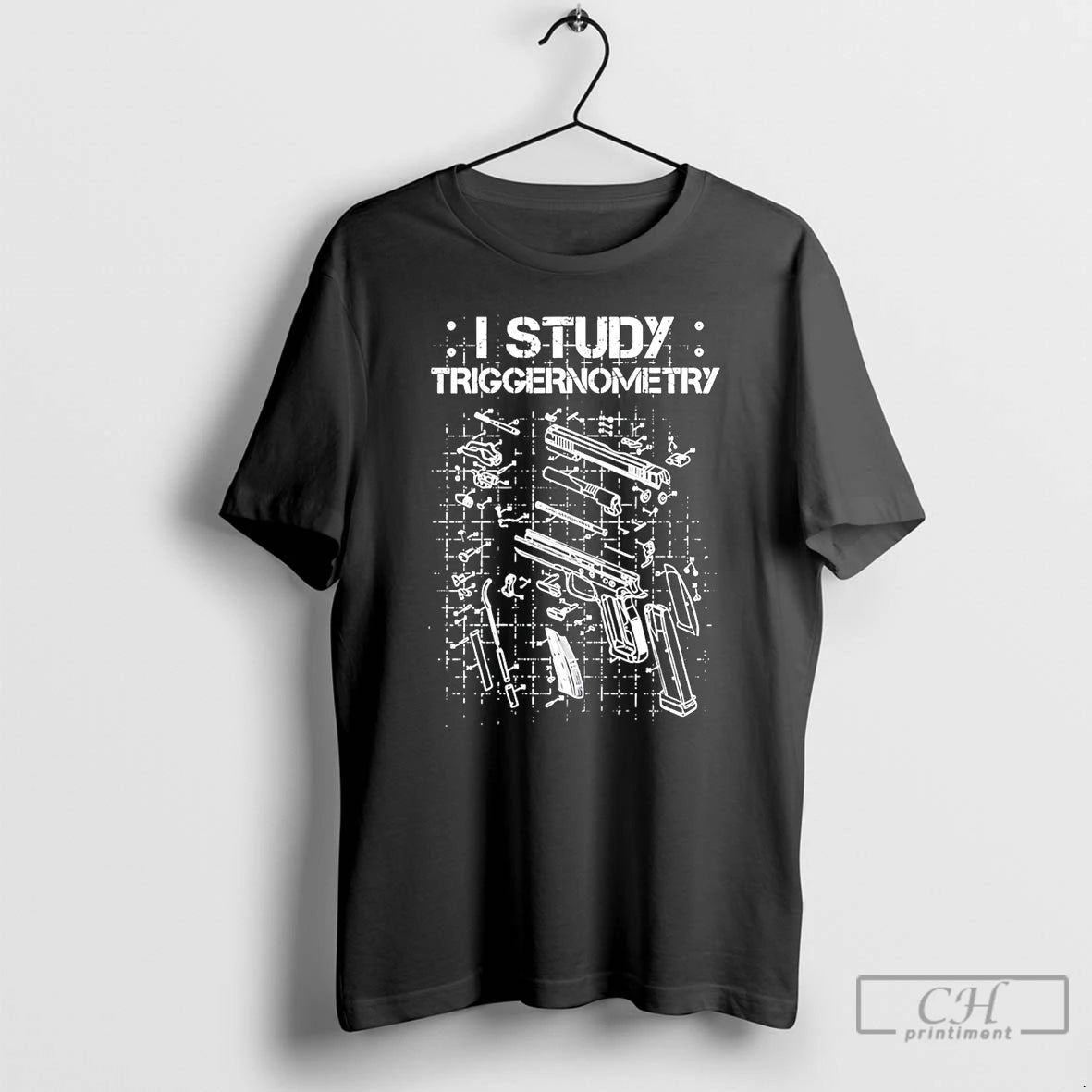 Premium I Study Triggernometry Gun T-Shirts, Hoodie, Sweatshirt | PrintMintTees.com
