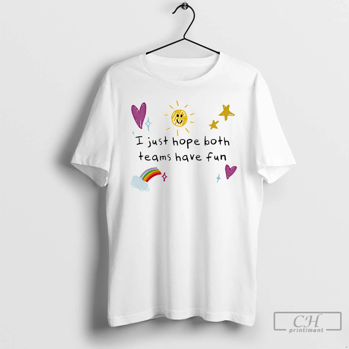 Premium I Just Hope Both Teams Have Fun Paint T-Shirts, Hoodie, Sweatshirt | PrintMintTees.com