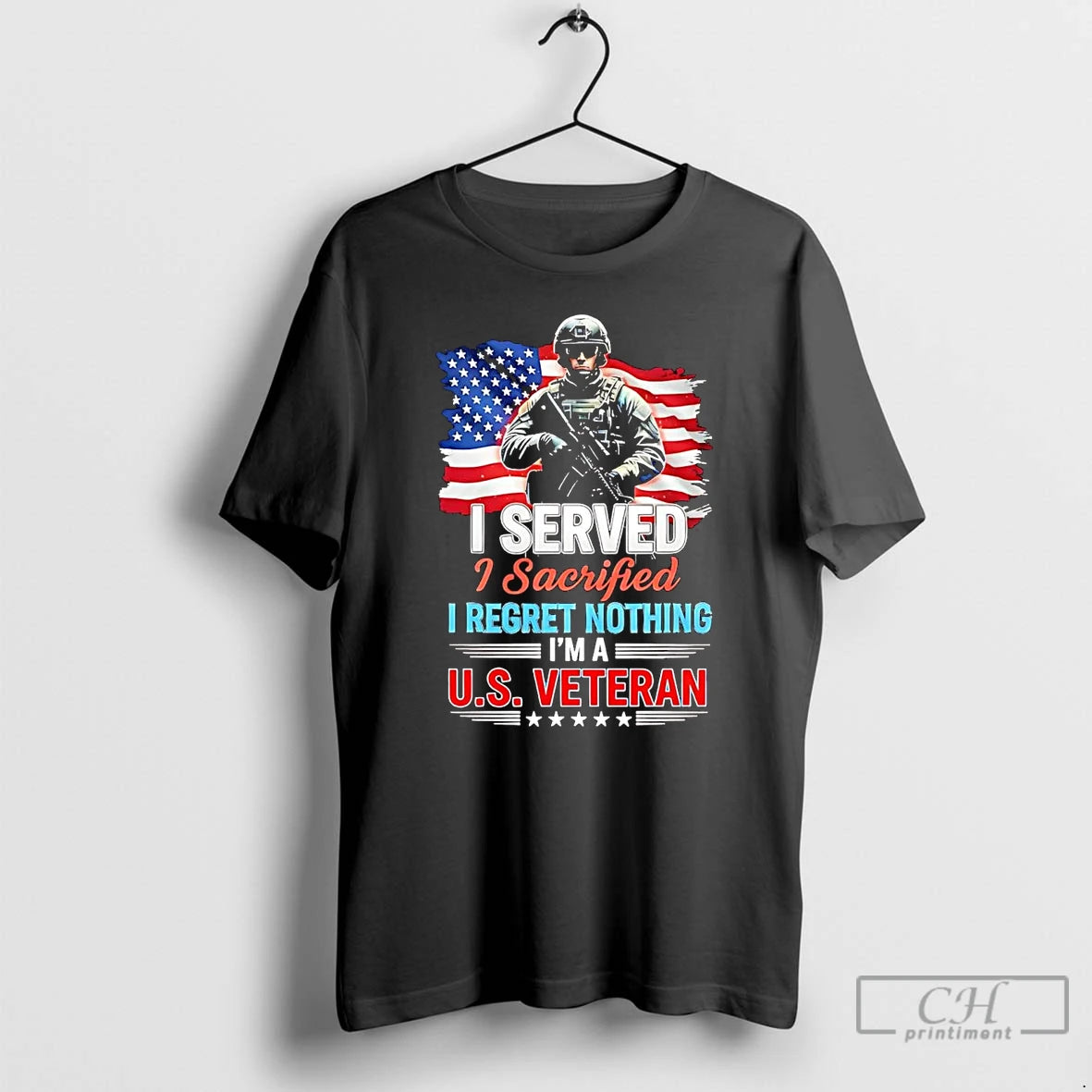 Premium I Served I Sacrified I Regret Nothing Im A Us Veteran T Shirts Sweater Hoodie, Sweatshirt | PrintMintTees.com