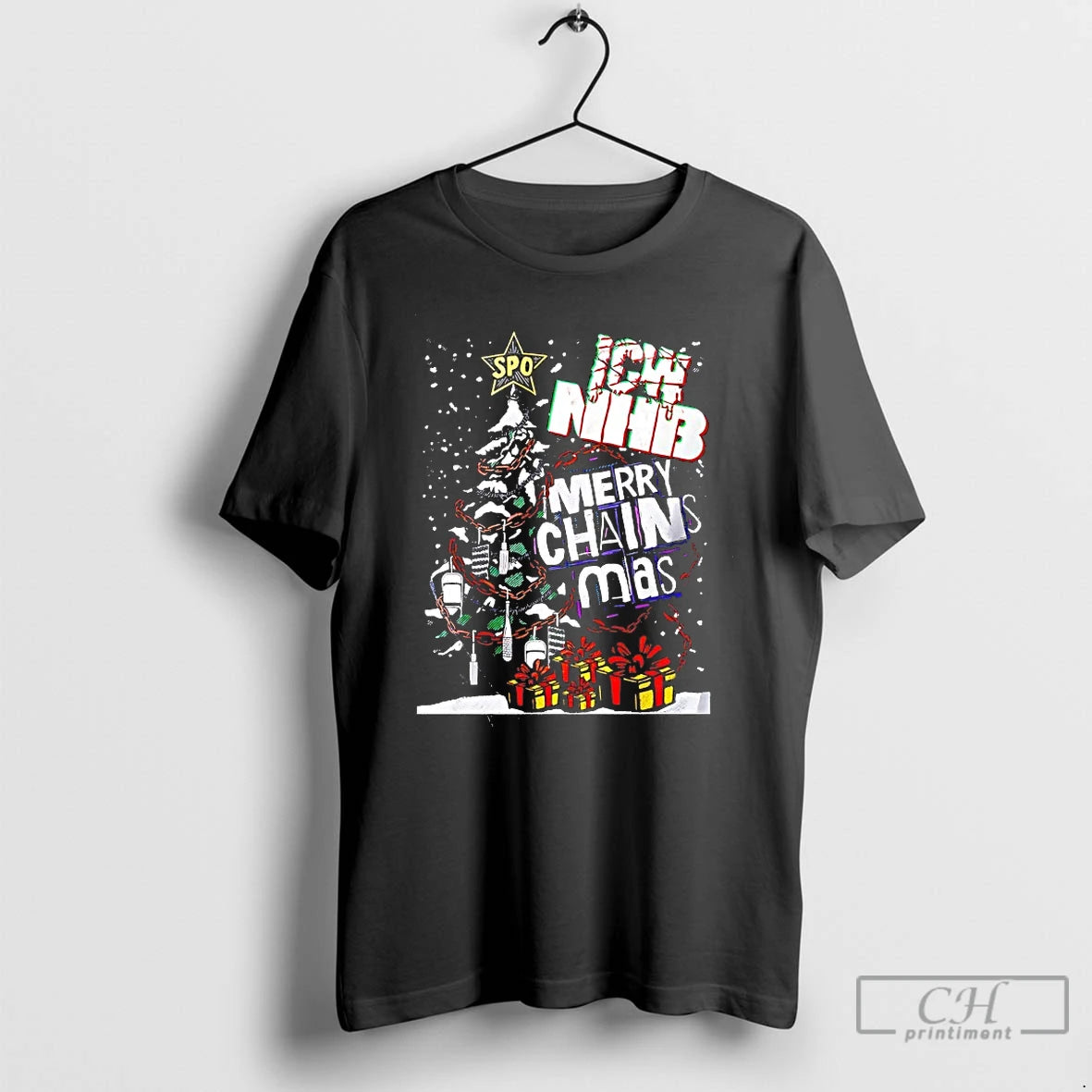 Premium Icw Nhb Merry Chains Mas T-Shirts, Hoodie, Sweatshirt | PrintMintTees.com