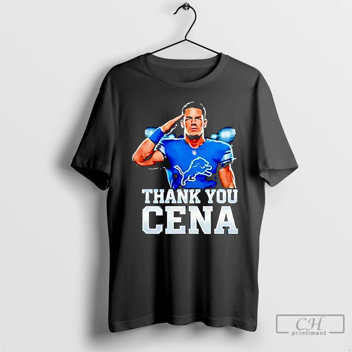 Premium John Cena X Detroit Lions Thank You Cena Christmas T-Shirts, Hoodie, Sweatshirt | PrintMintTees.com
