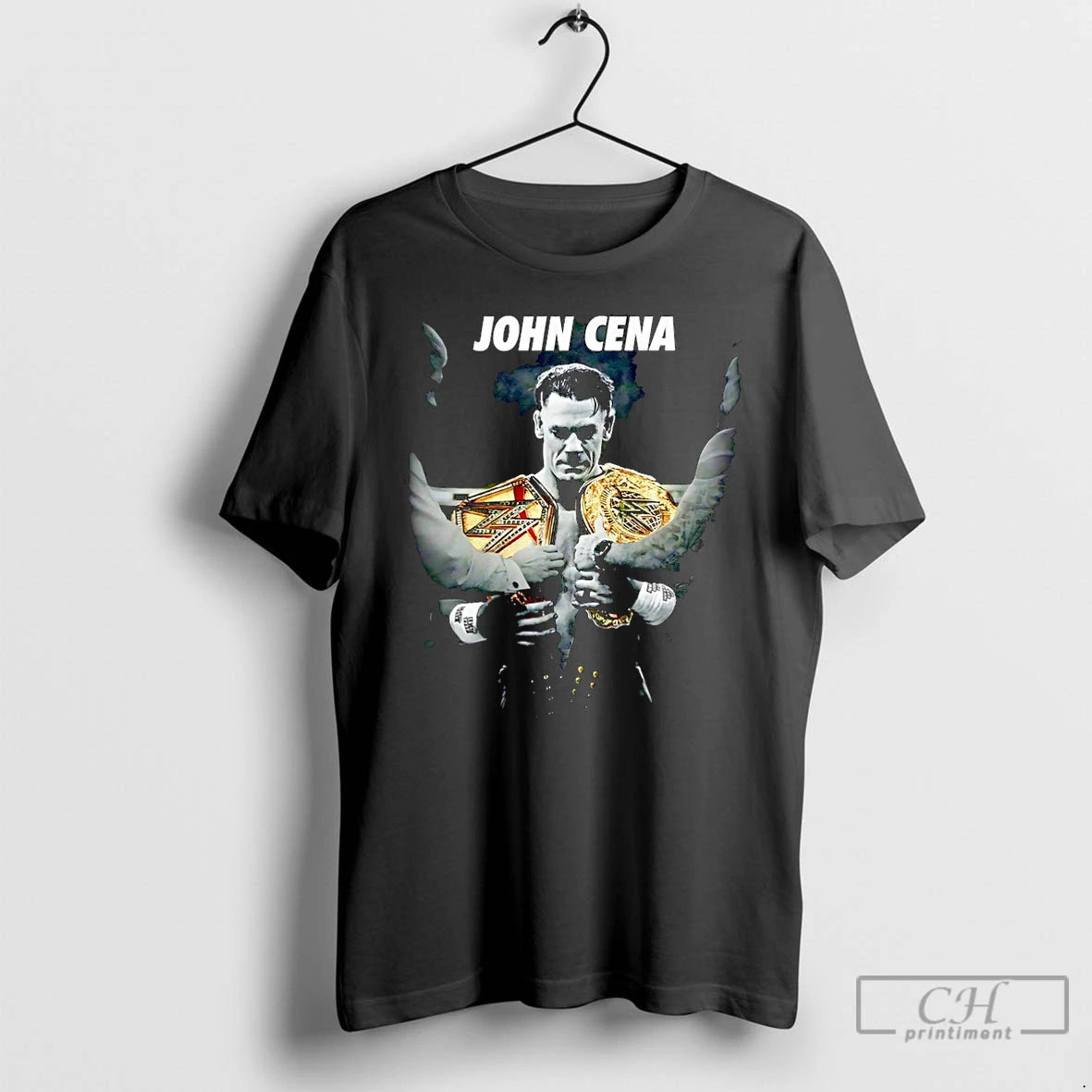 Premium John Cena Two Cup Champions Graphic Christmas T-Shirts, Hoodie, Sweatshirt | PrintMintTees.com