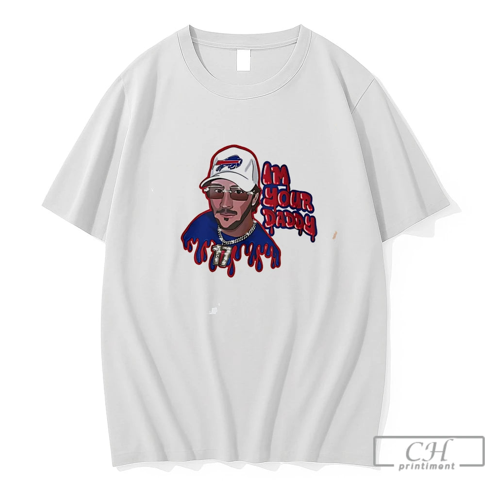 Premium Josh Allen Buffalo Bills Im Your Daddy Portrait Illustrated Tee