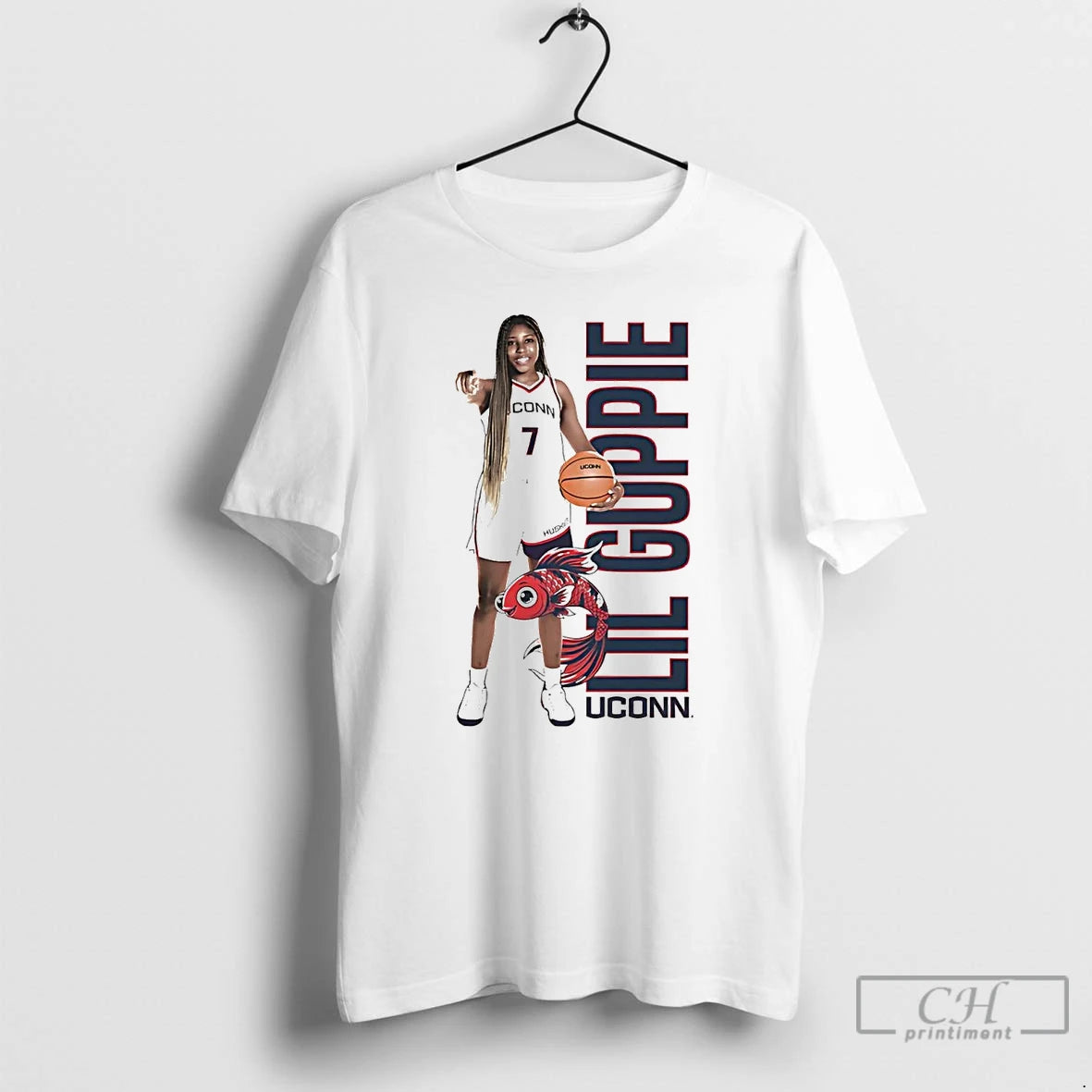 Premium Kelis Fisher Lil Guppie Uconn Huskies T-Shirts, Hoodie, Sweatshirt | PrintMintTees.com