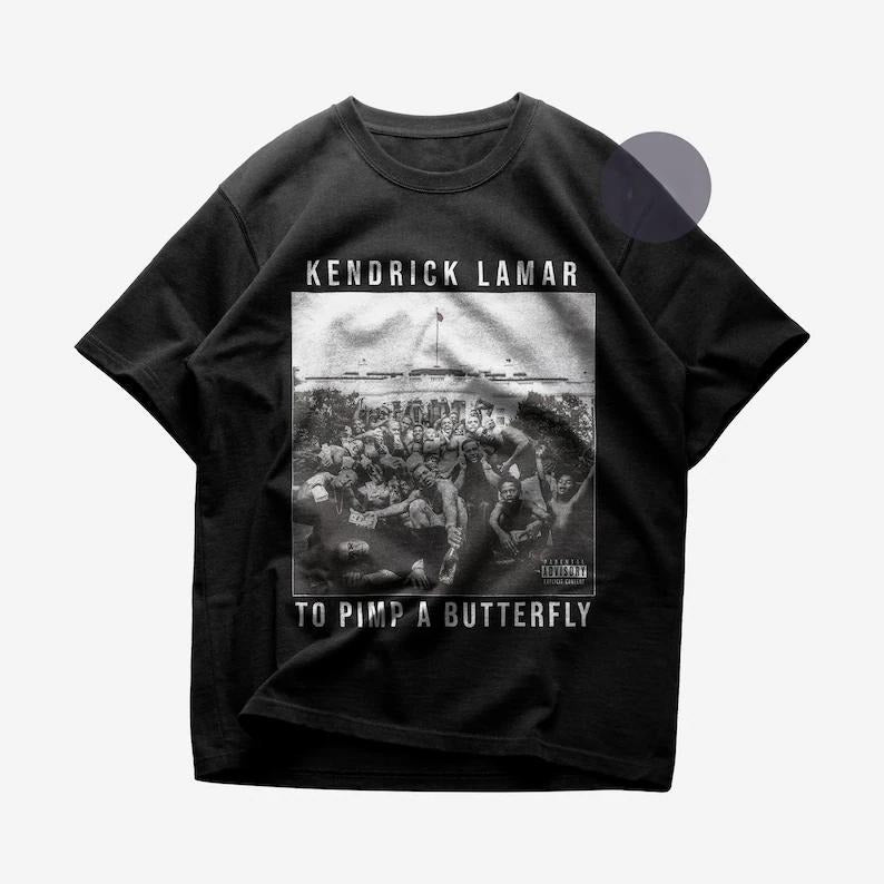 Premium Kendrick Lamar T-Shirt - To Pimp A Butterfly Album T-Shirt - Kendrick Lamar New Album T-shirt, Vintage 90s style...