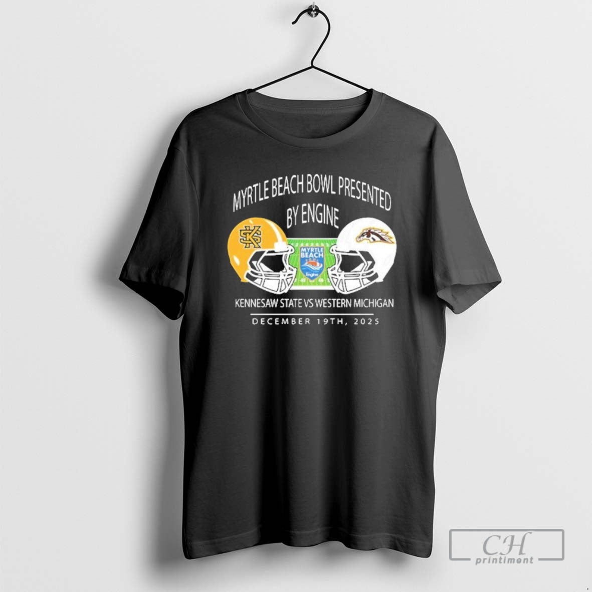 Kennesaw State Owls Football Vs Western Michigan Broncos Football Myrtle Beach Bowl Presented T-Shirts, Hoodie, Sweatshirt