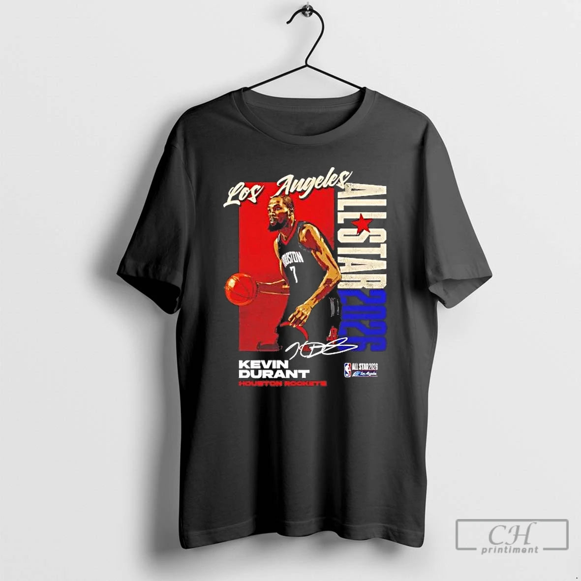 Premium Kevin Durant 2026 Nba All Star Signature Houston Rockets Tee Hoodie, Sweatshirt | PrintMintTees.com