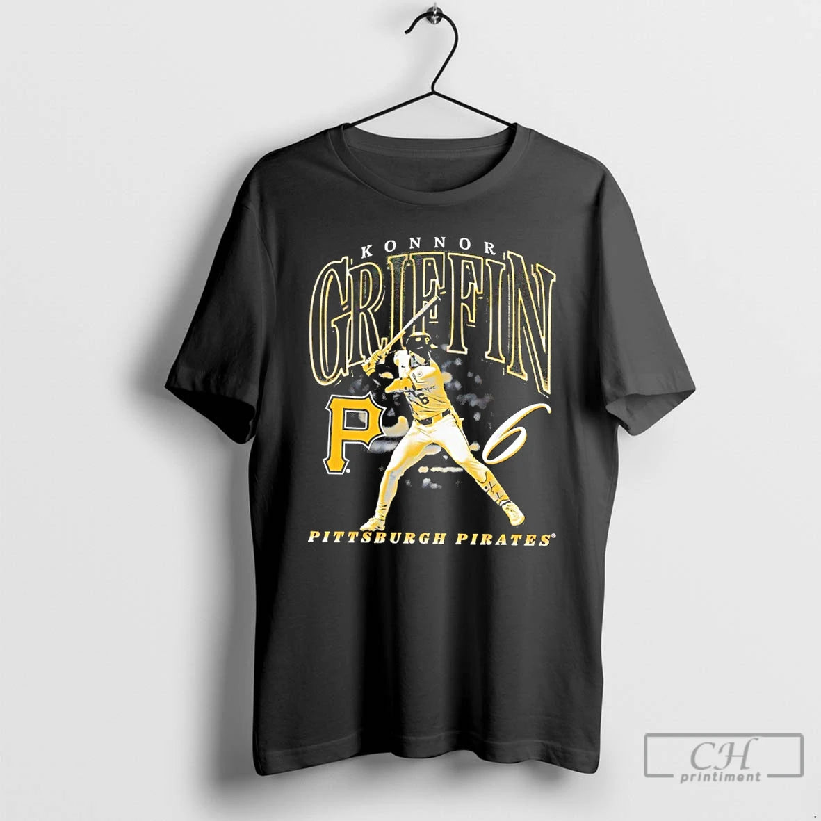 Premium Konnor Griffin Batting Stance Name Pittsburgh Pirates