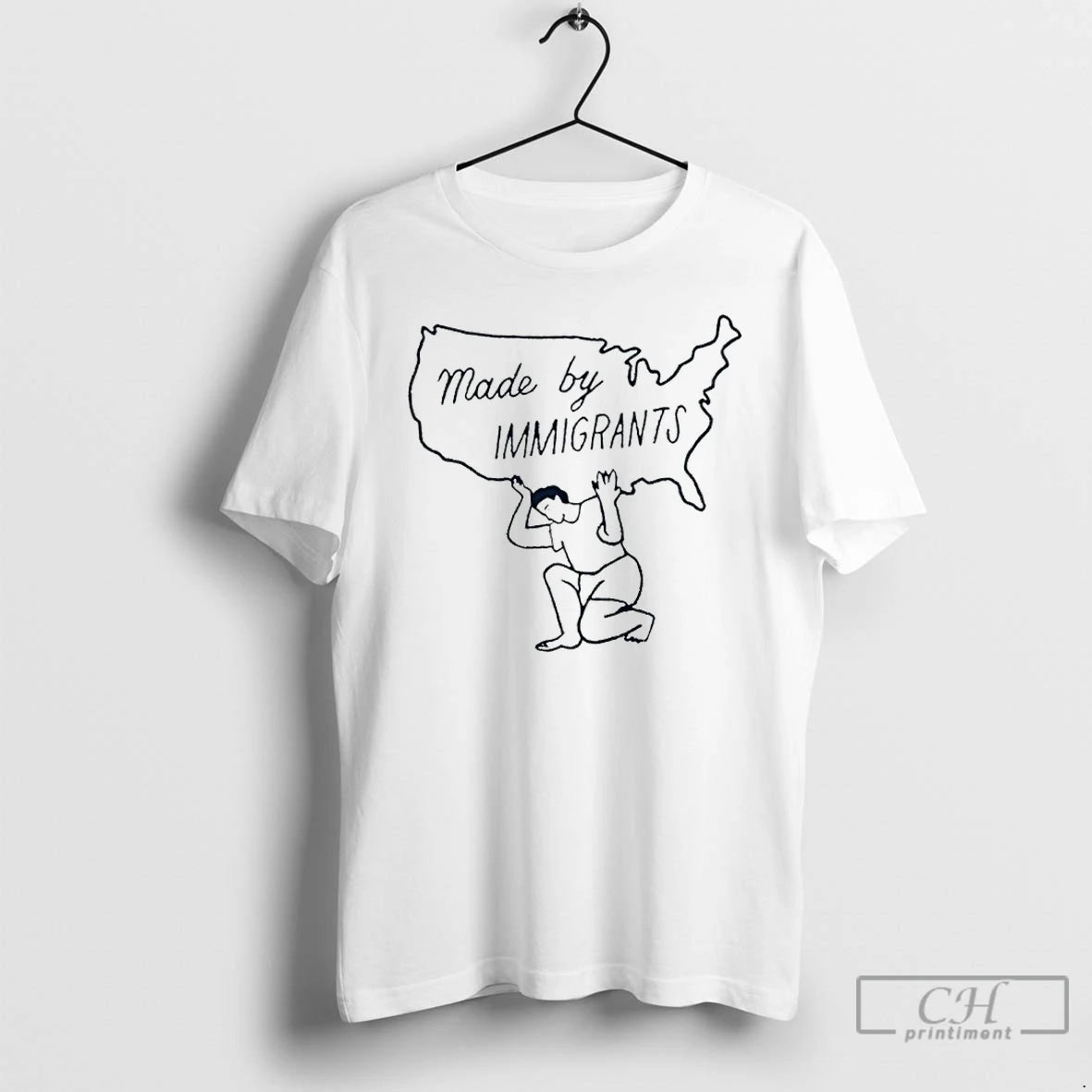 Premium Made By Immigrants State T-Shirts, Hoodie, Sweatshirt | PrintMintTees.com