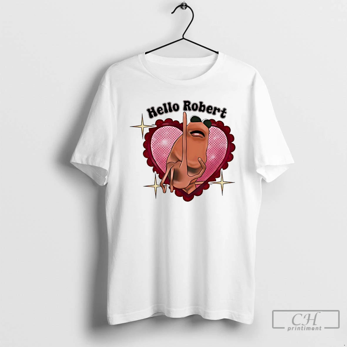 Premium Marcus The Worm Heart Hello Robert T-Shirts, Hoodie, Sweatshirt | PrintMintTees.com