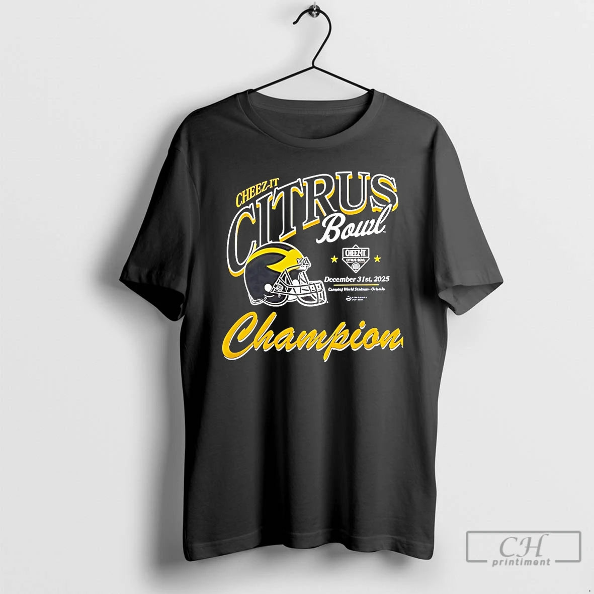 Premium Michigan Wolverines Cheez It Citrus Bowl Champions 2025 Helmet T-Shirts, Hoodie, Sweatshirt | PrintMintTees.com