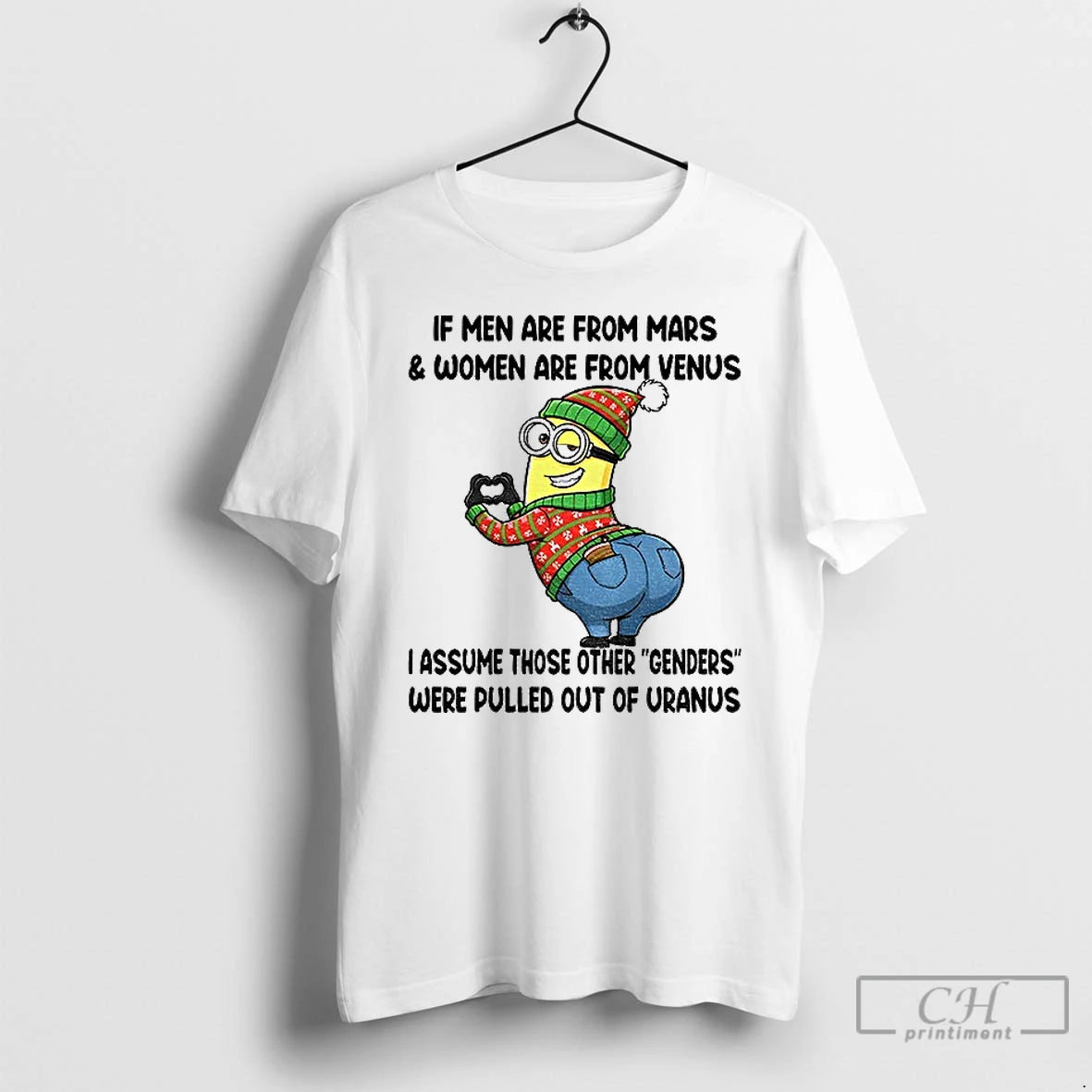 Premium Minion Santa If Men Are From Mars And Women Are From Venus I Assume T-Shirts, Hoodie, Sweatshirt | PrintMintTees.com