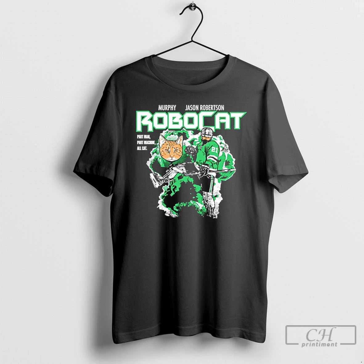 Premium Murphy X Jason Robertson Robocat Part Man Part Machine All Cat T Shirts Sweater Hoodie, Sweatshirt