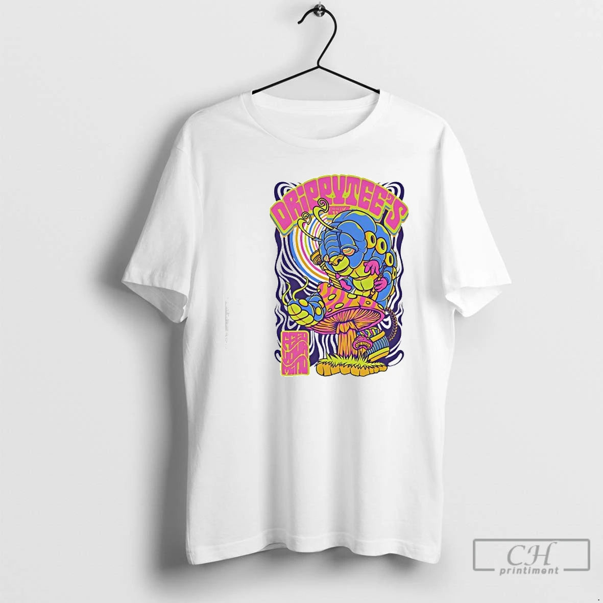 Premium Mushroom And Worm Absolem Feed Your Mind T-Shirts, Hoodie, Sweatshirt | PrintMintTees.com