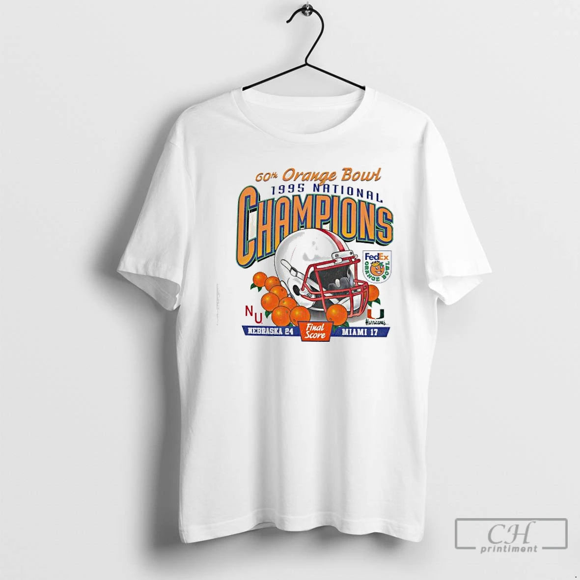 Premium Nebraska Cornhuskers Orange Bowl Champions 1995 T-Shirts, Hoodie, Sweatshirt | PrintMintTees.com