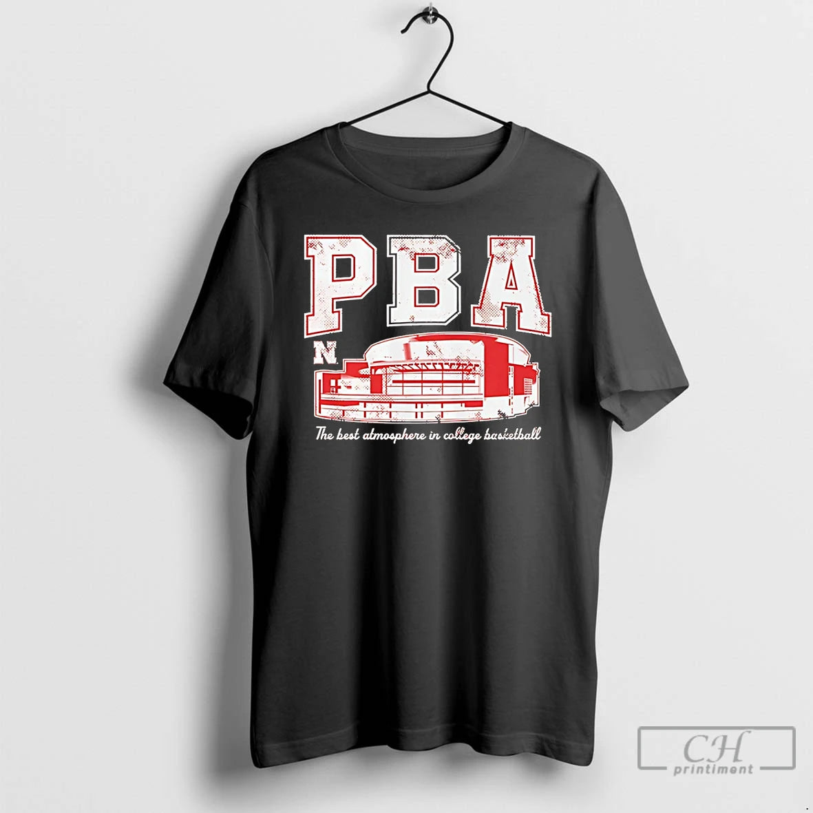 Premium Nebraska Cornhuskers Pba The Best Atmosphere In College Basketball T-Shirts, Hoodie, Sweatshirt | PrintMintTees.com